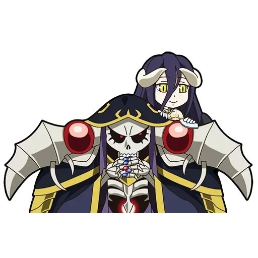 albedo, overlord ainz, momonga overlord, momonga overlord, chibi overlord momonga