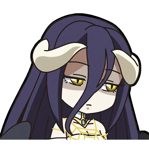 albedo, albedo de chibi, albedo overlord, rei do albedo