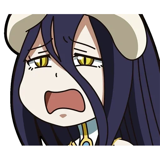 albedo, albedo de chibi, albedo overlord, rei do albedo de chibi