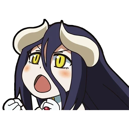 albedo, albedo overlord, vladyka albedo chibi, lord albedo chibi