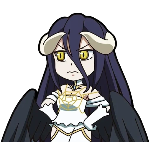 albédo, albédo, lord albedo, albedo overlord chibi