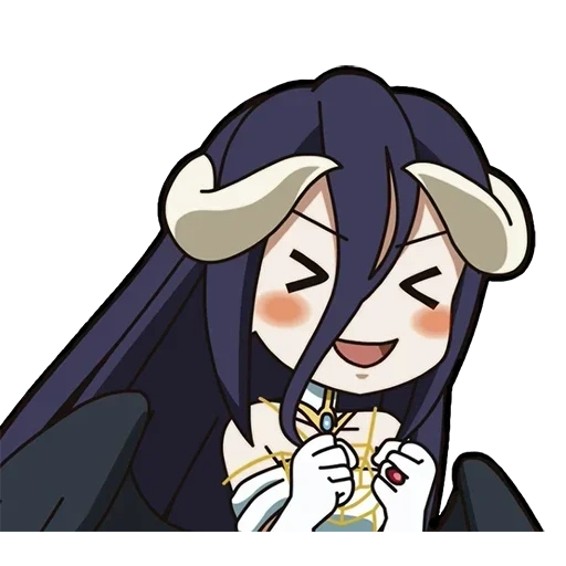 albedo, albedo chibi, lord albedo chibi