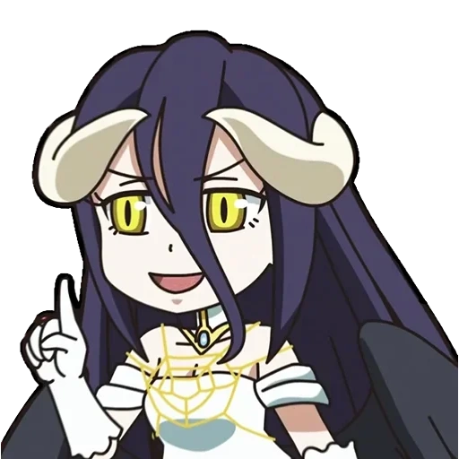 albédo, albédo, albedo chibi, albédo