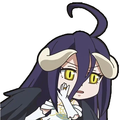 albedo, albedo de chibi, rei do albedo, rei do albedo de chibi