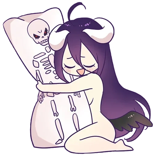 albédo, idées d'anime, albedo chibi, personnages d'anime, albedo overlord ahegao