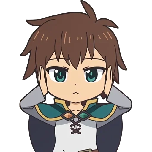 sato y caballo, y ma chibi, y bajo el caballo, isekai cuarteto kazuma