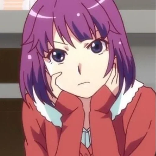 animation, anime girl, cartoon character, senjougahara hitagi, avatar of hitagi sanjogahara