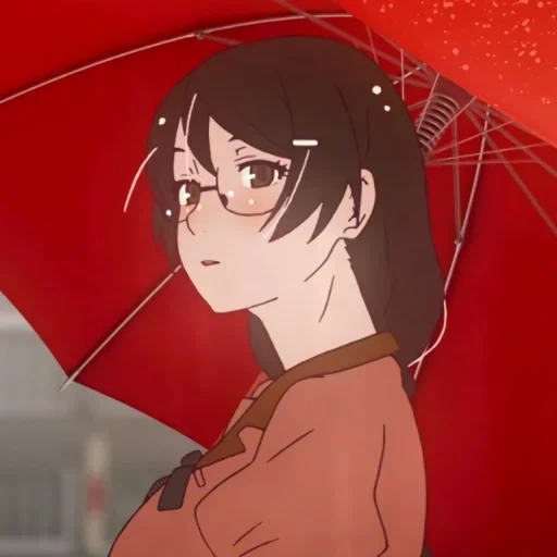 monogatari, ran anime story, kizumonogatari umbrella, anime kizumonogatari, kizumonogatari 2 tsubasa