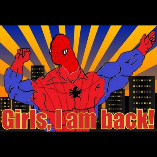 spider-man, olor de araña, spiderman meme, spider-man 60x, spider-man 60 meme