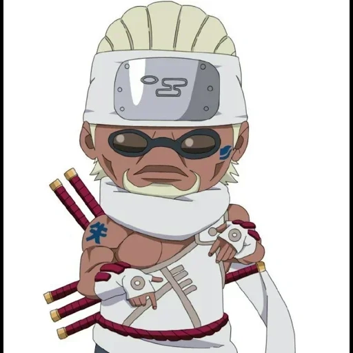 naruto, assassino bi, killer bi chibi, personagens de anime, killer bi naruto