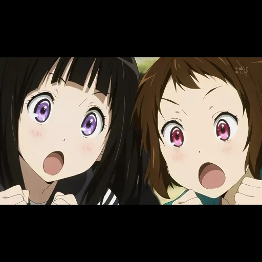 hyouka, hawke animation, hyouka anime, cartoon characters, epoch of ibarra lighthouse