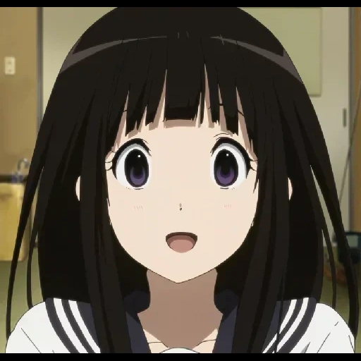 hyouka, рисунок, персонажи аниме