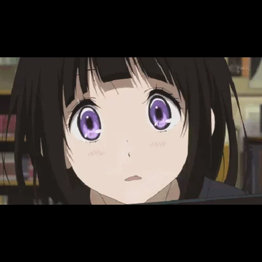 hyouka, cartoon animation, chitanda animation, cartoon characters, hyouka chitanda