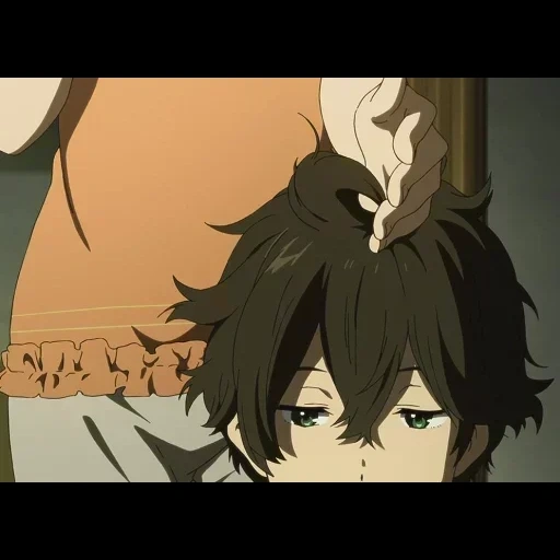 animation, figure, lovely cartoon, hyouka anime, cartoon character