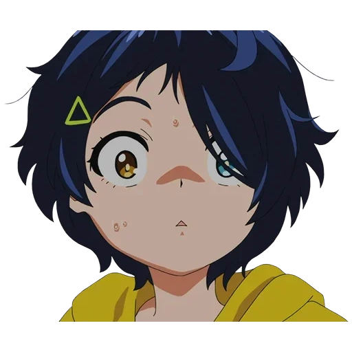 personagem de anime, wonder egg priority, elyotto sugar crash, frill icon wonder egg, prioridade milagrosa ovo animação rika kawai