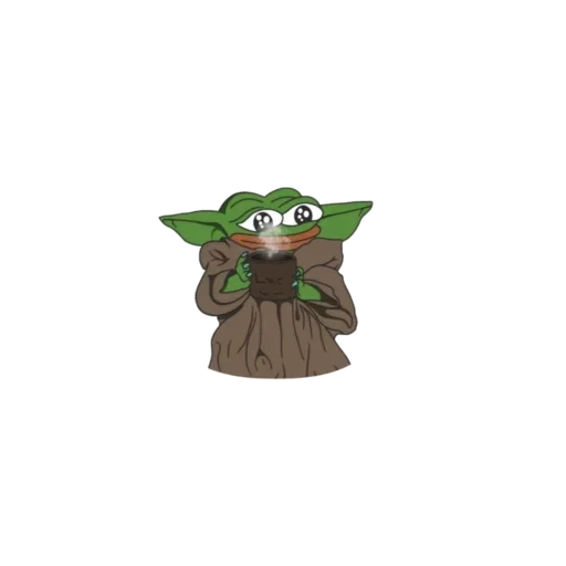 lo iodio, giocattolo, yoda chibi baby, piccola coppa yoda, baby yoda pustellista