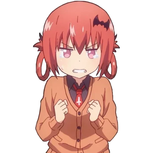 setania, satania chibi, satania smugh, dropout gabriel, anime gabriel satania