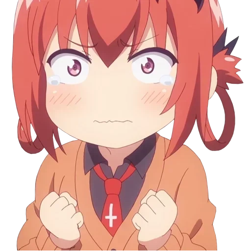 satania smug, gabriel dropout, kurumidze sasania, anime gabriel satan, satan gabriel characters