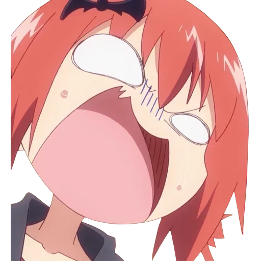 setania, anime setania, anime satania marah, meme dropout gabriel, anime gabriel satania