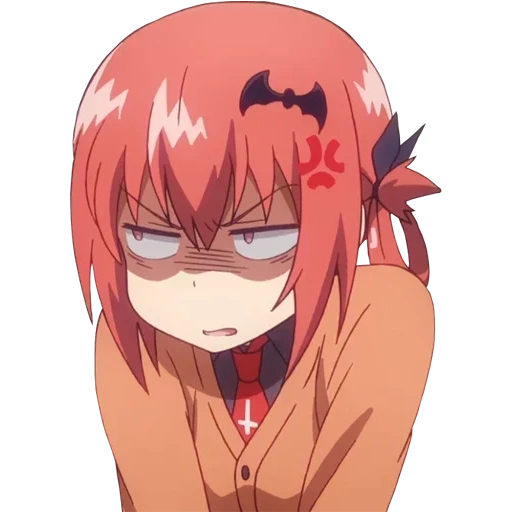 satana, satana red cliff, satana malvagio, gabriel dropout, anime gabriel satana evil