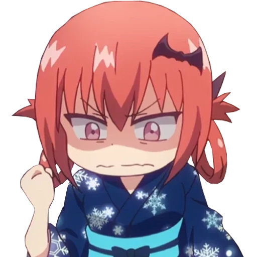 satan, satania smug, anime gabriel satan, satan kumizawa cried, gabriel dropout satania chibi