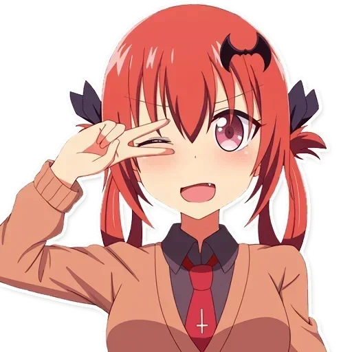 сатания, сатания пег, сатания аниме, gabriel dropout, сатания макдауэлл