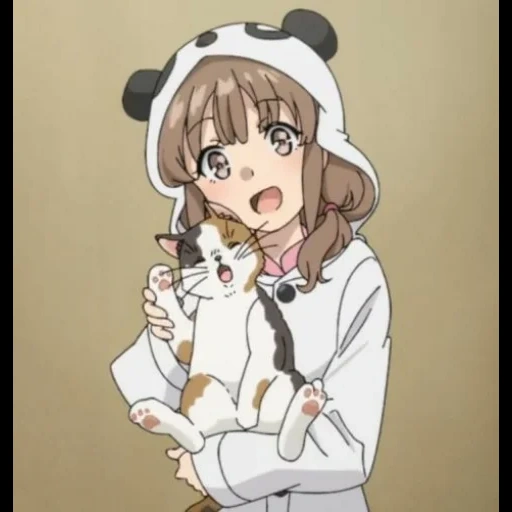 algum anime, anime fofo, personagens de anime, kaede azusagawa, desenhos anime fofo