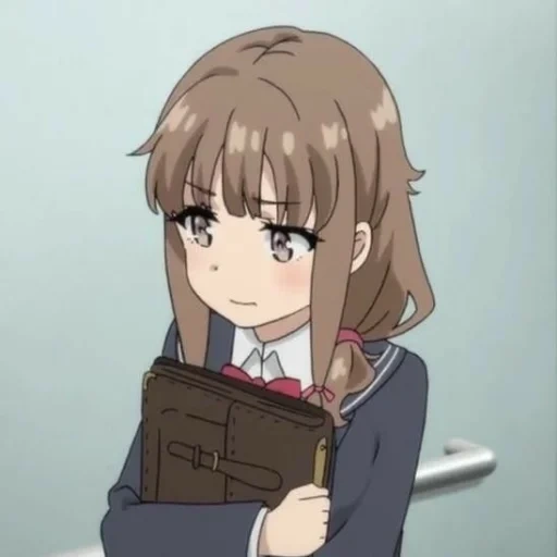 anime girls, menina anime, personagens de anime, anime kaede azusagawa, sábios de porcos jovens não sonham uma garota de coelho sênior