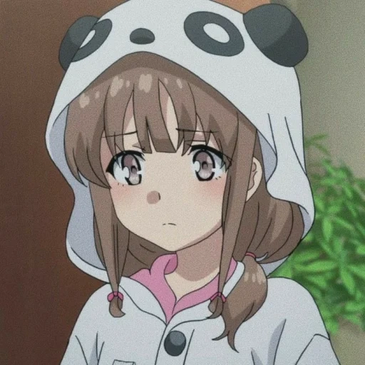 anime kawai, menina anime, kaede azusagawa, desenhos de anime são fofos, seishun buta yarou nodoka