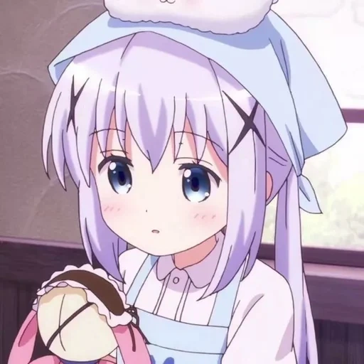 anime einige, kawai anime, anime mädchen, anime charaktere, kafuu chino panza