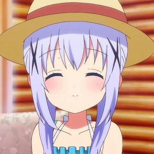 kavai animation, cartoon cute, chino kafu, anime girl, anime girl