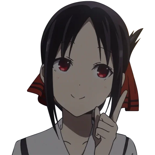 kaguya sama, karakter anime, wajah kagu hegong, anime kaguya ninomiya