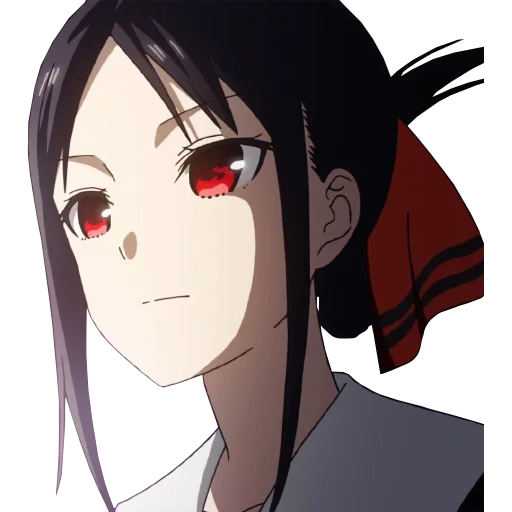 kaguya sempai, madame kaguya, personnages d'anime, visage de la synomy de kaguya, anime de la synomie de kaguya