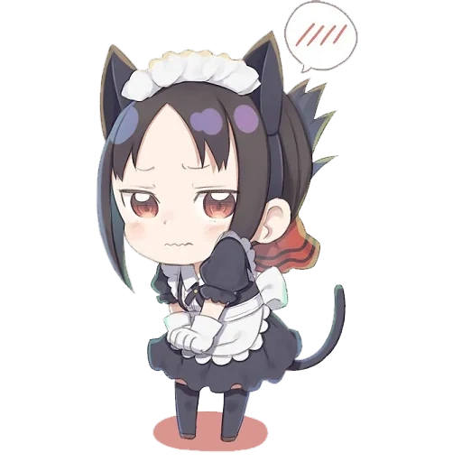 kuronko chibi, k-o anime chibi, anime charaktere, chibi kaguya reifen, takao chibi azur lane