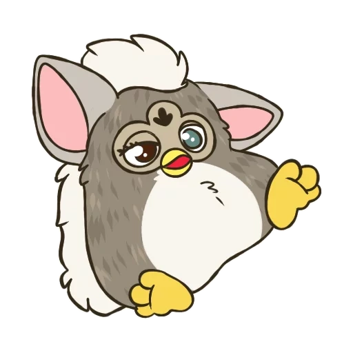 furby, caricatura de búho, conejo ronco, liebre de dibujos animados, conejos de dibujos animados