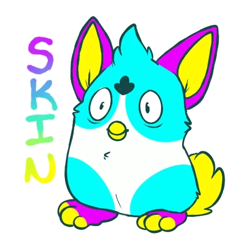 anime, personagens, a tattult está dançando, tattletail azul, protagonista de tatlteil