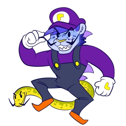 animação, waluigi, valio waluigi, valuigi luigi, papel de papiro waluigi