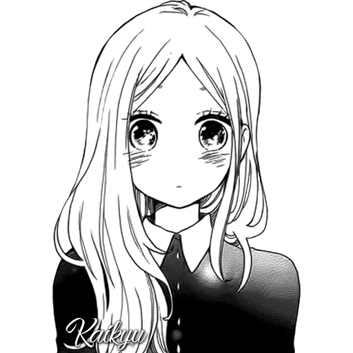 manga, manga anime, dessins de mangas, l'anime est blanc noir, manga des filles anime