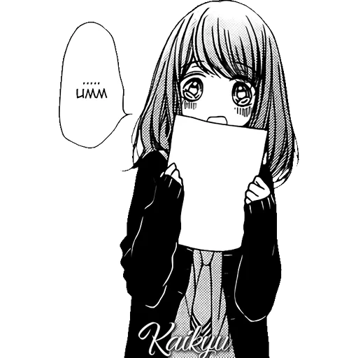 manga d'art, manga anime, l'anime est blanc noir, manga des filles anime