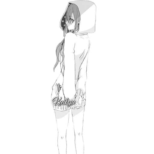 figura, imagem de anime, esboço de garota anime, menina de quadrinhos, lápis com altura total