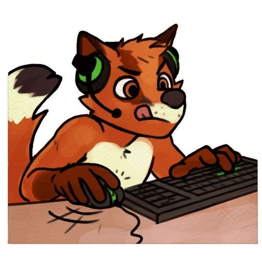 fox furri, the foxes are gamers