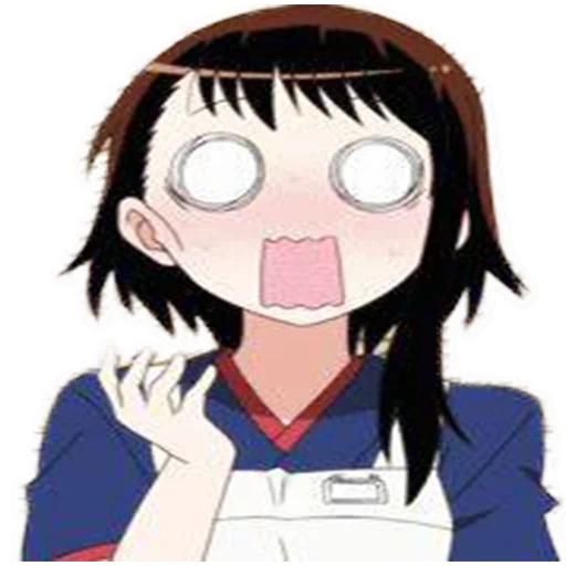 anime, figura, personagem de anime, adesivo de meme de animação, animação de nisekoi raku ichijou