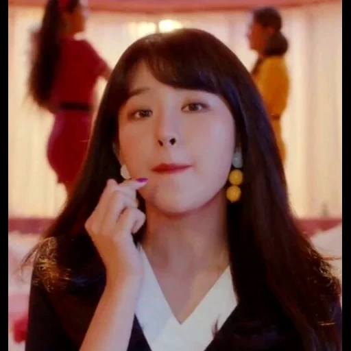 asiático, taeyeon snsd, irene terciopelo rojo, maquillaje coreano, actriz coreana