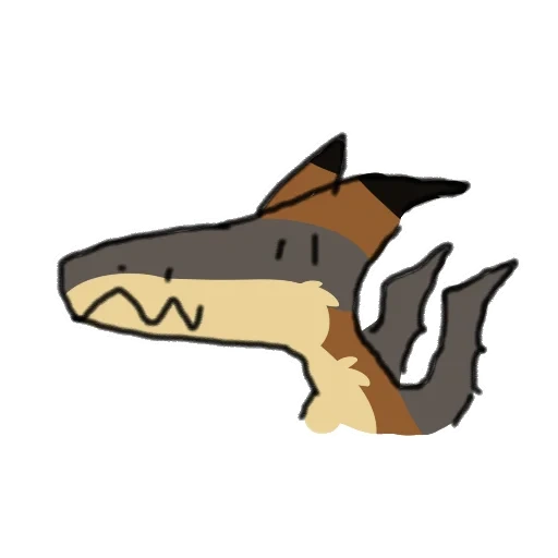 аниме, акула лиса, scp 682 999, диплотатор динозавр, невероятная история мем