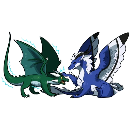 anime, dragon, le dragon, dragon bleu, dragons de poney