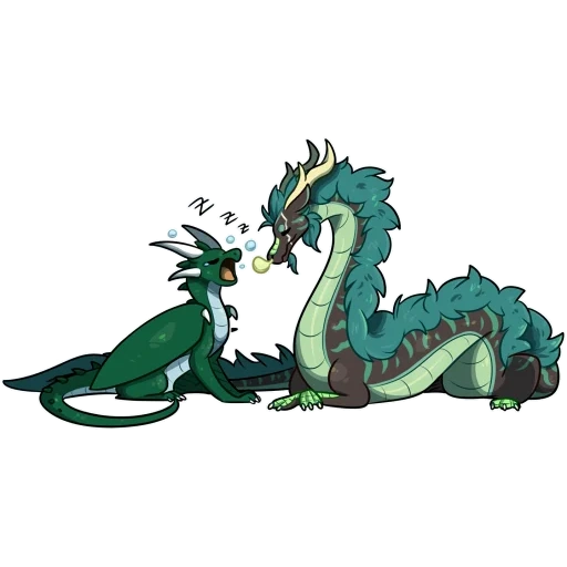 anime, thc hydra, drago drago, l'evoluzione del drago, drago cinese verde