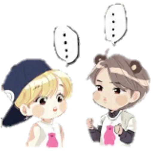 asian, taiheng bts, cartoon cute, cartoon cute pattern, nct 127 taiyong chibi