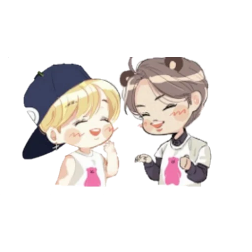 chibi bts, jimin bts, bts fanart, chibi bts screen, chibi bts nanjin