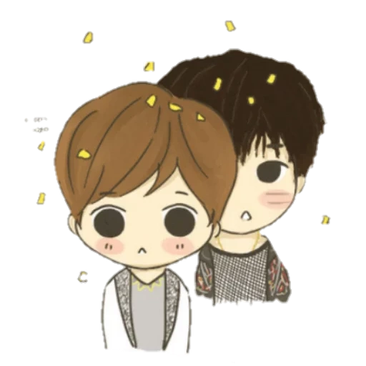 asian, baekhyun exo, taemin shinee, doramahler art company, cartoon cute pattern