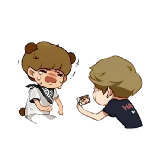 asian, chibi bts, chibi bts, bts fanart, taiji chibi